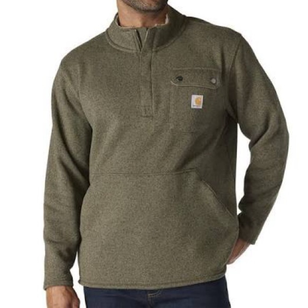 Carhartt Olive Utility Quarter-Zip Pullover